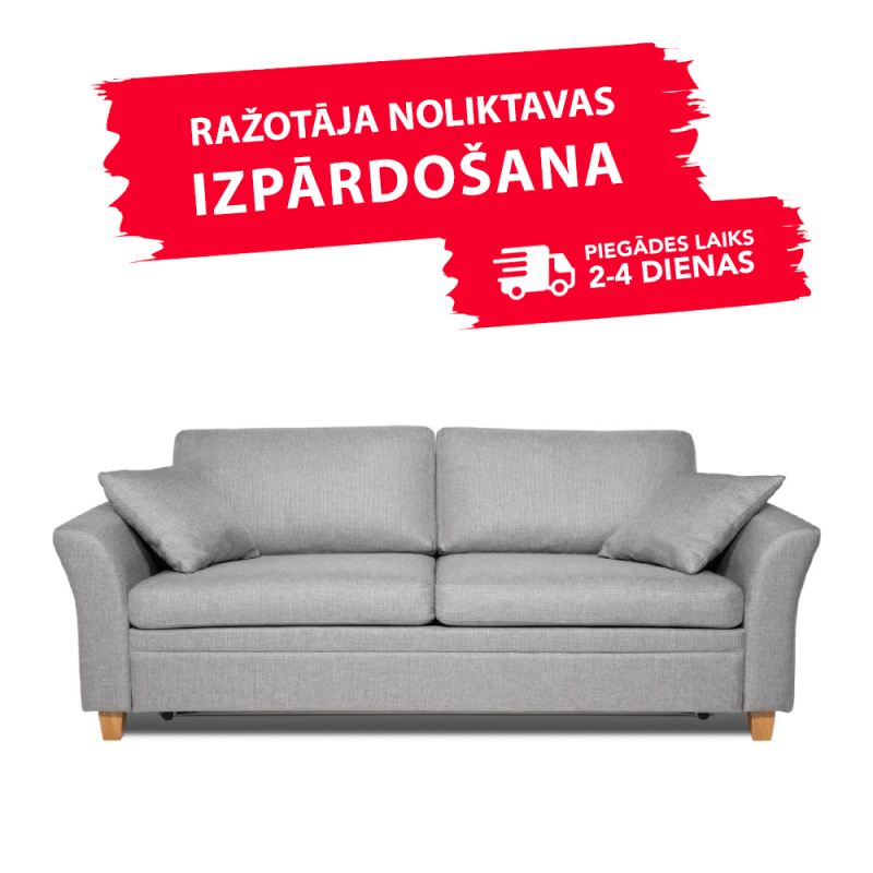 Sofa SONIA (Double, extendable) (Grey)